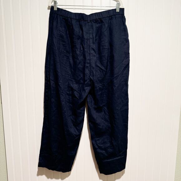 Quince European Linen Pants Deep Navy Size Large - Picture 7 of 7